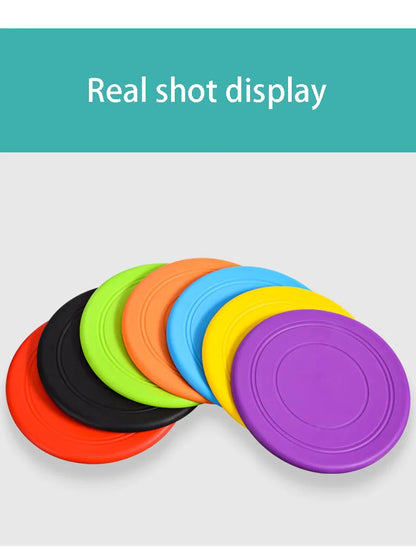 7 Colors Silicone Flying Saucer Funny Dog Cat Toy Dog Game Flying Discs Resistant Chew Puppy Training Interactive Pet Supplies