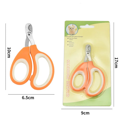 Pet Nail Scissors, Half Moon Nail Scissors, Suitable For Cats And Dogs And Other Small Pet Nail Care, Stainless Steel, Durable